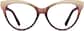 Front view of Cat-Eye Glasses 4434114 in Gold Ombre thumbnail