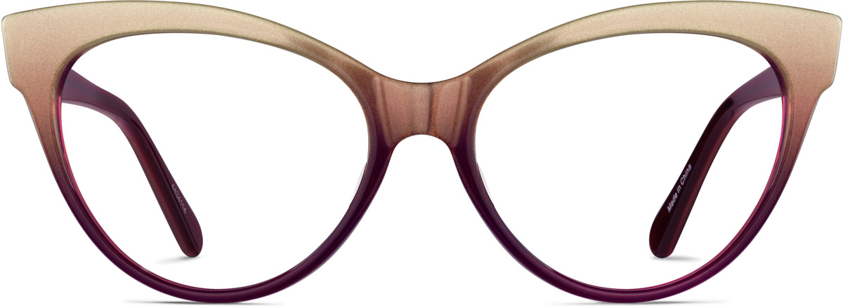 Gold Ombre Cat-Eye Glasses