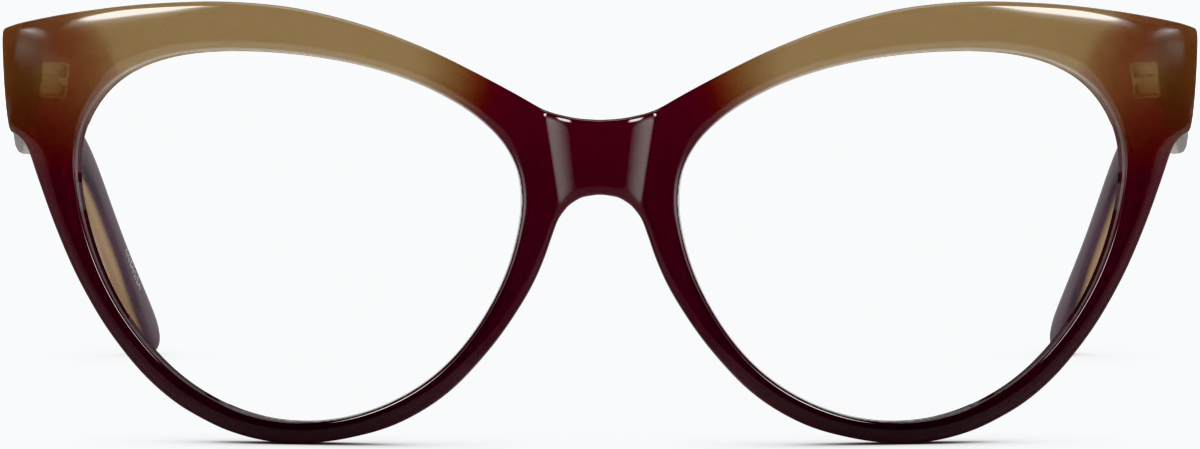 Front view of Cat-Eye Glasses 4434114 in Gold Ombre thumbnail