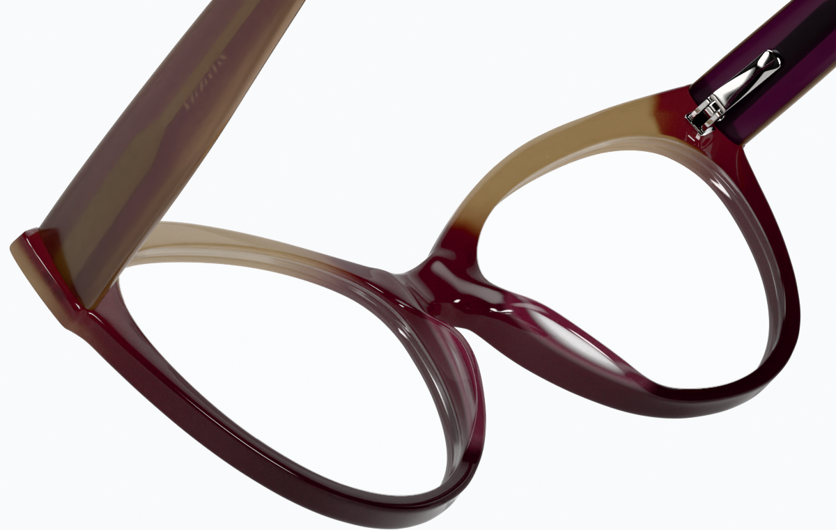 See-through view of Cat-Eye Glasses 4434114 in Gold Ombre thumbnail