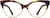 Front view of Cat-Eye Glasses 4434125 in Tortoiseshell thumbnail