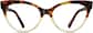 Front view of Cat-Eye Glasses 4434125 in Tortoiseshell thumbnail