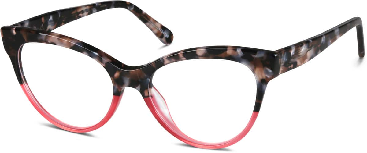 Angle view of Cat-Eye Glasses 4434139 in Pattern