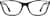 Front view of Rectangle Glasses 4434621 in Black thumbnail