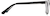 Side view of Rectangle Glasses 4434621 in Black thumbnail