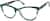 Angle view of Oval Glasses 4434824 in Teal thumbnail