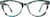 Front view of Oval Glasses 4434824 in Teal thumbnail