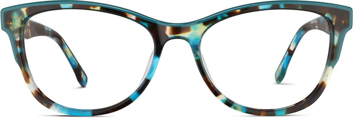 Teal Cat-Eye Glasses