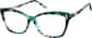 Angle view of Cat-eye Glasses 4434924 in Jade thumbnail