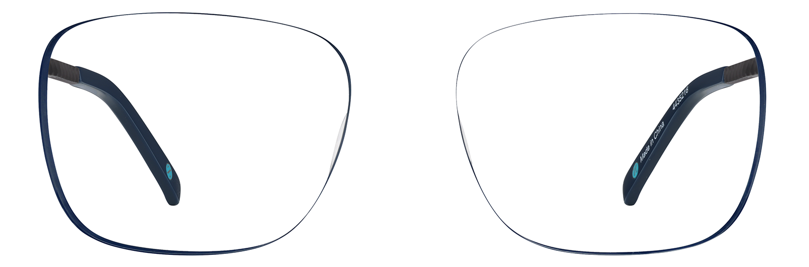 Navy Square Glasses #4435216 | Zenni Optical