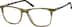 Square Glasses 4435324 in Olive