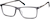 Angle view of Rectangle Glasses 4435412 in Smoke thumbnail