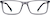 Front view of Rectangle Glasses 4435412 in Smoke thumbnail