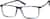 Angle view of Rectangle Glasses 4435416 in Blue thumbnail