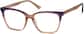 Angle view of Cat-Eye Glasses 4435615 in Brown and Purple thumbnail