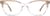 Front view of Rectangle Glasses 4435715 in Fawn thumbnail
