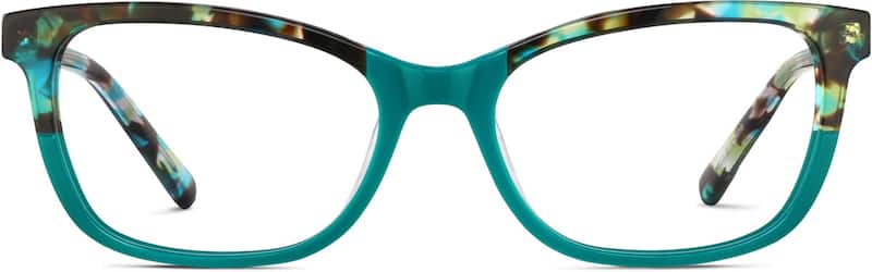 Teal Rectangle Glasses #4435724 | Zenni Optical