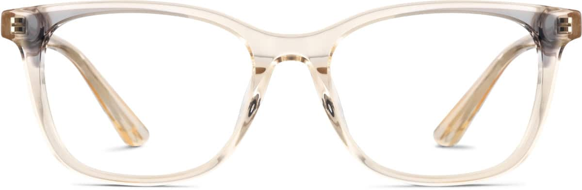 Front view of Square Glasses 4435815 in Quartz