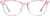 Front view of Square Glasses 4435819 in Pink Marble thumbnail