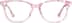Square Glasses 4435819 in Pink Marble