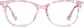 Front view of Square Glasses 4435819 in Pink Marble thumbnail