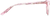 Side view of Square Glasses 4435819 in Pink Marble thumbnail