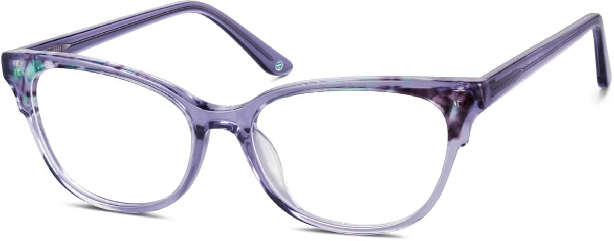 Angle view of Cat-Eye Glasses 4436117 in Purple