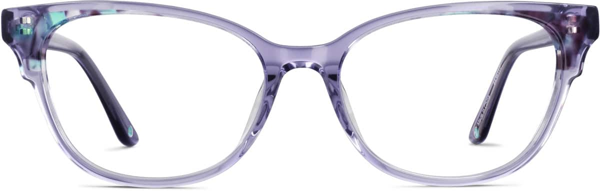 Front view of Cat-Eye Glasses 4436117 in Purple