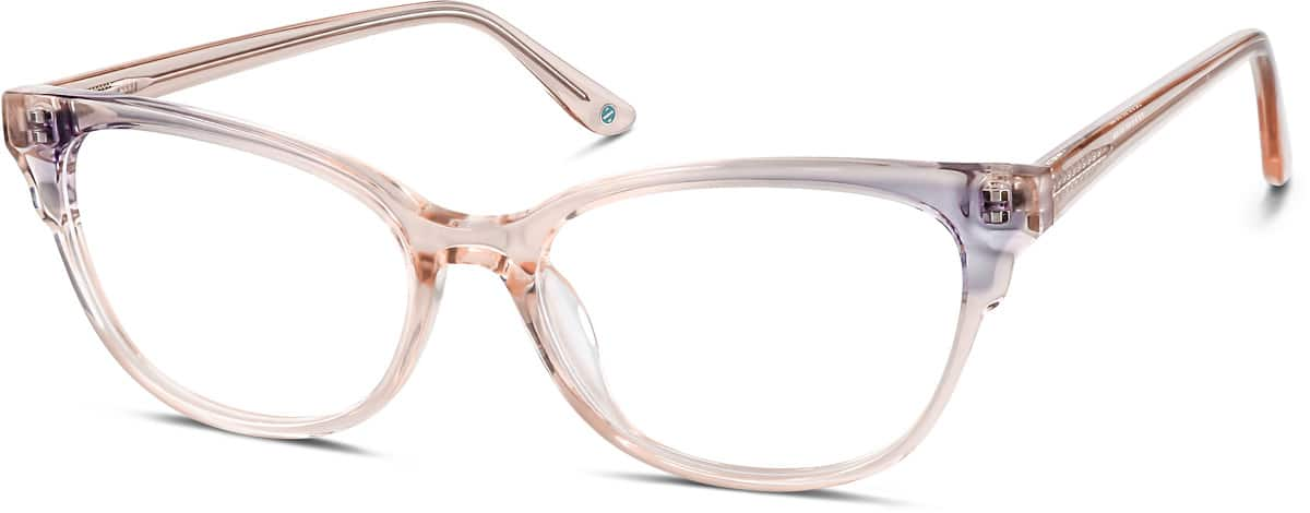 Angle view of Rectangle Glasses 4436119 in Light Brown