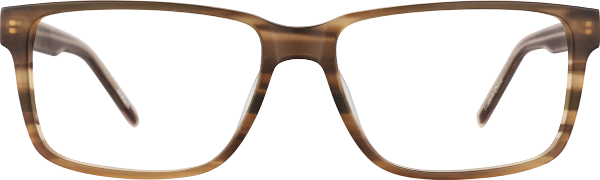 Brown Rectangle Glasses