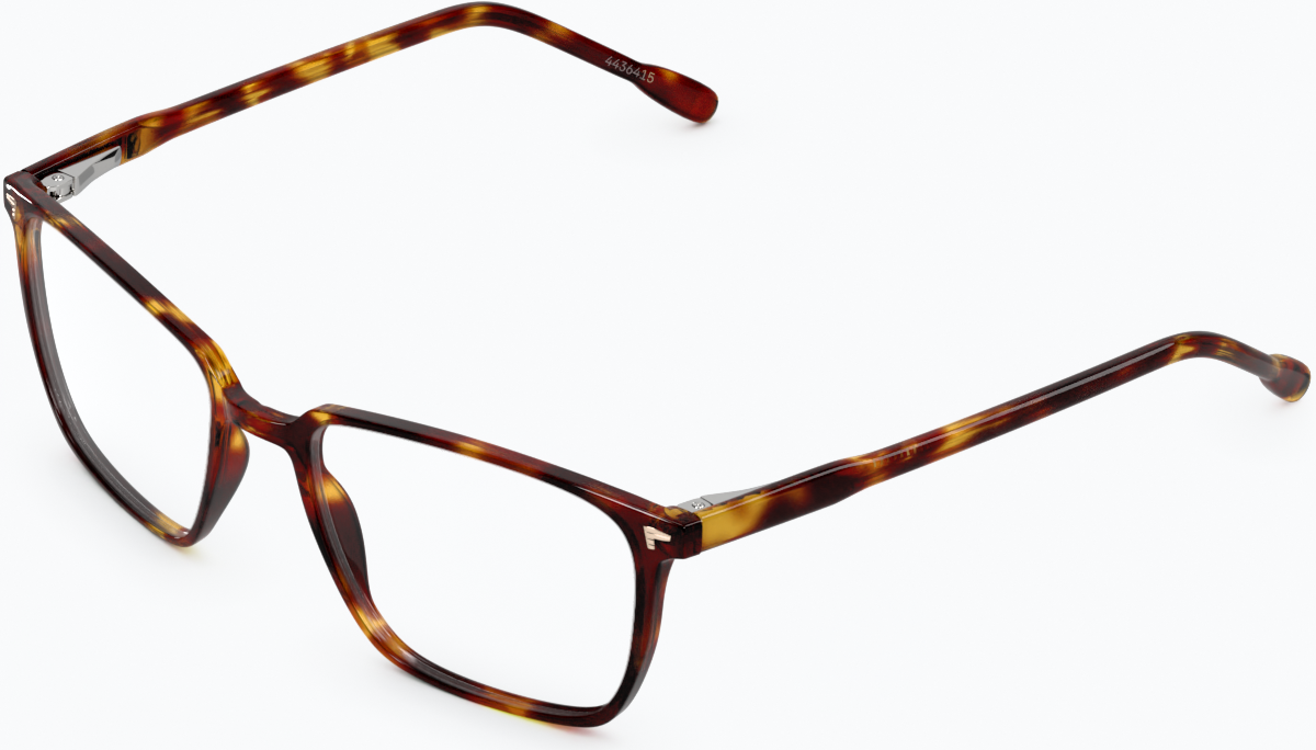 Angle view of Square Glasses 4436415 in Classic Tortoiseshell thumbnail