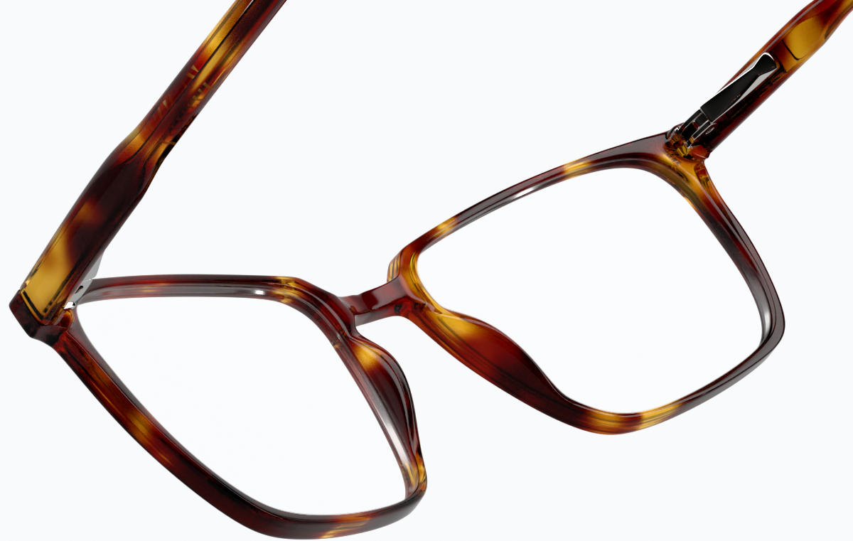 See-through view of Square Glasses 4436415 in Classic Tortoiseshell thumbnail