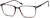 Angle view of Square Glasses 4436416 in Midnight thumbnail