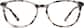 Front view of Oval Glasses 4436835 in Ivory Tortoiseshell thumbnail