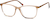 Angle view of Rectangle Glasses 4437015 in Brown thumbnail