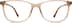 Rectangle Glasses 4437015 in Brown