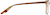 Side view of Rectangle Glasses 4437015 in Brown thumbnail