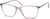Angle view of Rectangle Glasses 4437019 in Blush thumbnail