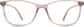 Front view of Rectangle Glasses 4437019 in Blush thumbnail