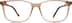 Rectangle Glasses 4437115 in Brown