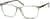 Angle view of Rectangle Glasses 4437124 in Green thumbnail