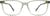 Front view of Rectangle Glasses 4437124 in Green thumbnail