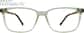 Front view of Rectangle Glasses 4437124 in Green thumbnail