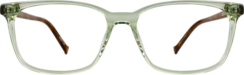 Green Rectangle Glasses