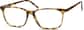 Angle view of Rectangle Glasses 4437125 in Tortoiseshell thumbnail