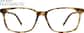 Front view of Rectangle Glasses 4437125 in Tortoiseshell thumbnail