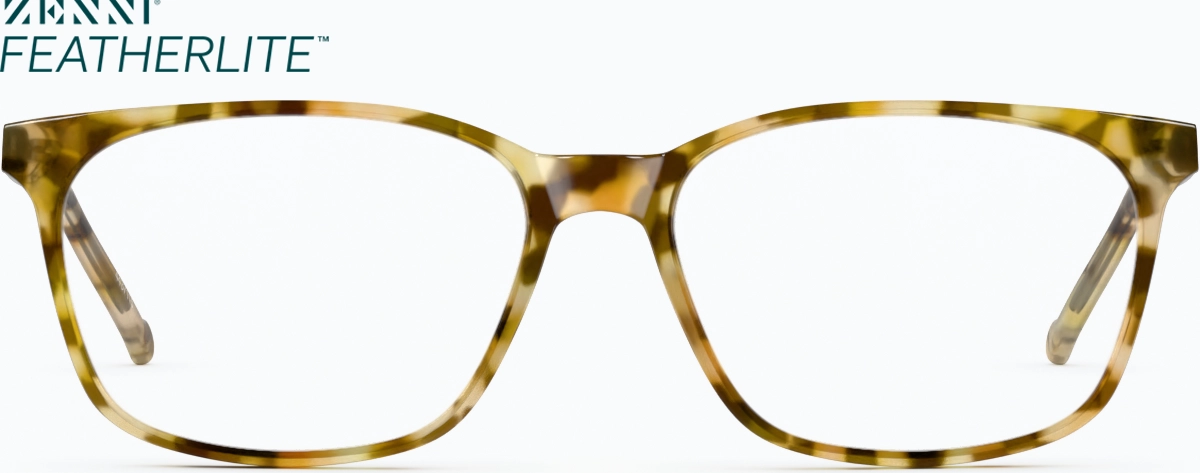Front view of Rectangle Glasses 4437125 in Tortoiseshell thumbnail