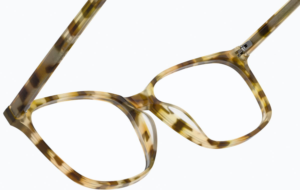 See-through view of Rectangle Glasses 4437125 in Tortoiseshell thumbnail