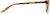 Side view of Rectangle Glasses 4437125 in Tortoiseshell thumbnail
