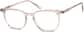 Angle view of Square Glasses 4437419 in Tawny thumbnail